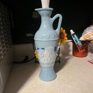 Elegant Blue Ceramic Vase